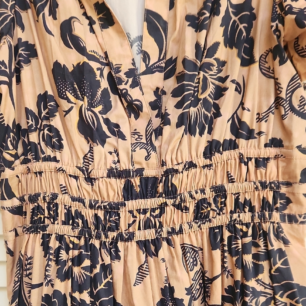 Anthropologie Black Floral Maxi Dress - Picture 4 of 5